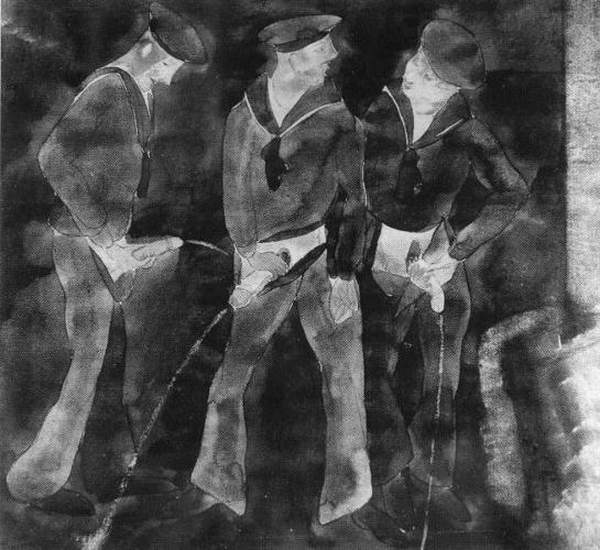 Demuth,_Charles_Three_sailors_urinating_1930.jpg